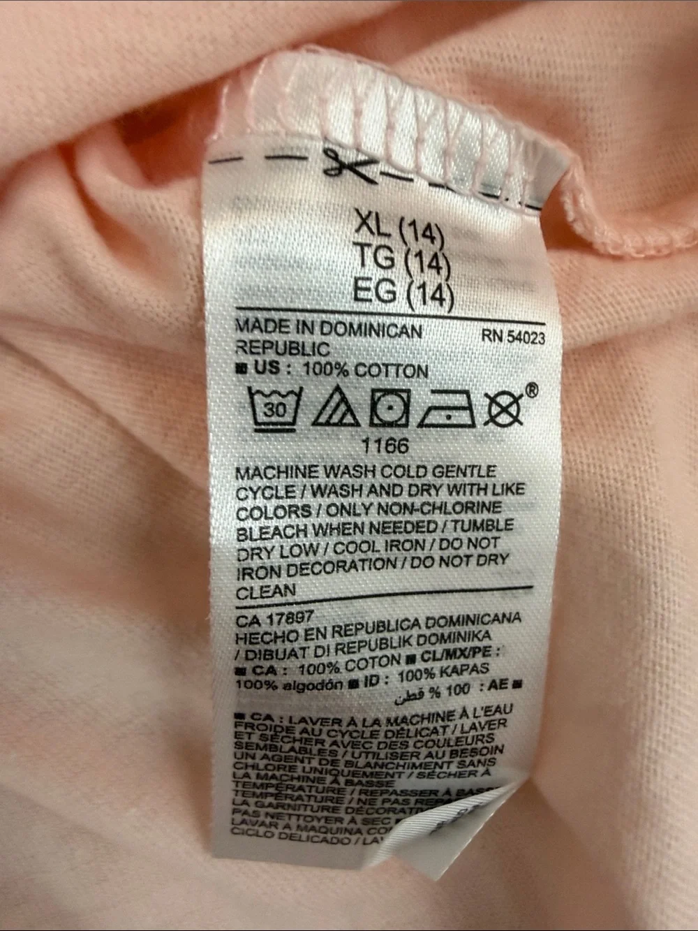 Girl Old Navy Pink Long Sleeve Tee with Metallic Gold 'California' Graphic
